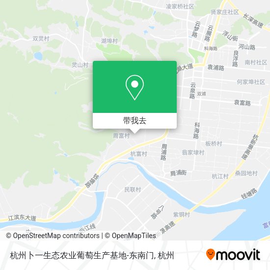 杭州卜一生态农业葡萄生产基地-东南门地图