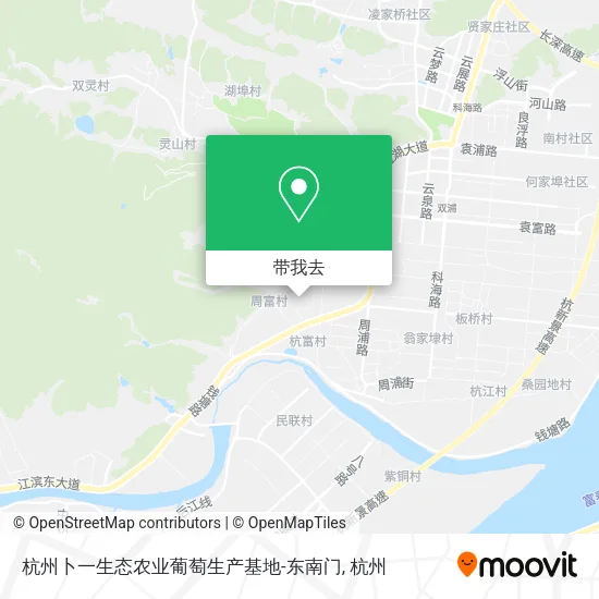 杭州卜一生态农业葡萄生产基地-东南门地图