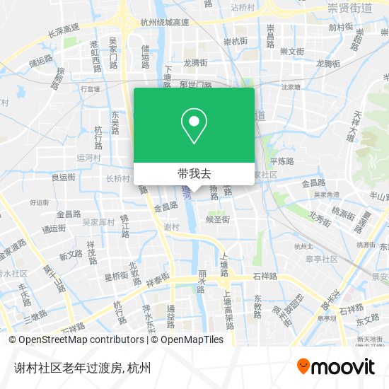 谢村社区老年过渡房地图