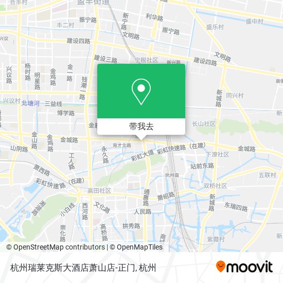 杭州瑞莱克斯大酒店萧山店-正门地图