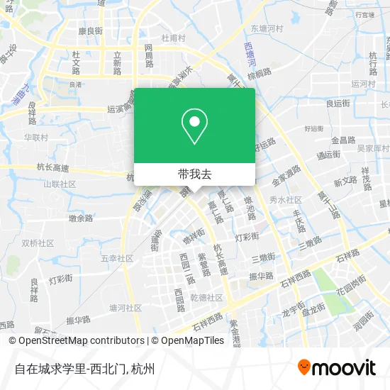 自在城求学里-西北门地图