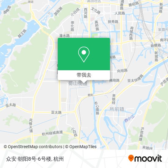 众安·朝阳8号-6号楼地图