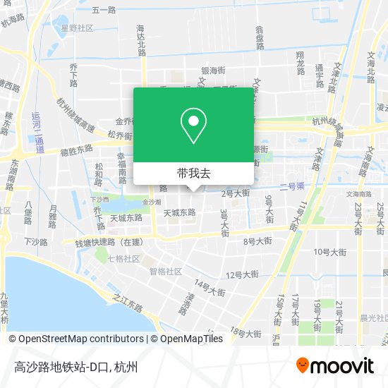 高沙路地铁站-D口地图