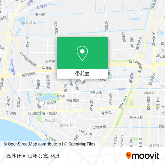 高沙社区-日租公寓地图