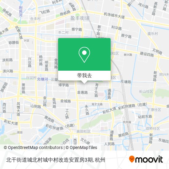 北干街道城北村城中村改造安置房3期地图