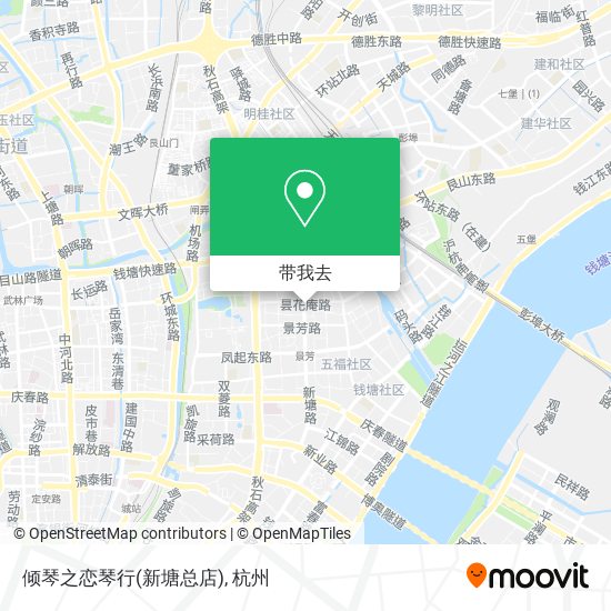 倾琴之恋琴行(新塘总店)地图