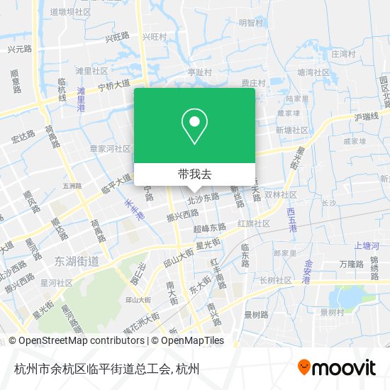 杭州市余杭区临平街道总工会地图