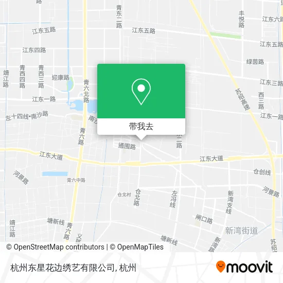 杭州东星花边绣艺有限公司地图
