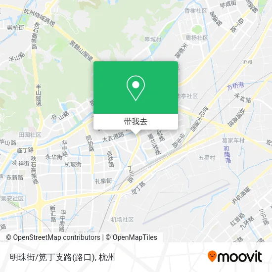 明珠街/笕丁支路(路口)地图