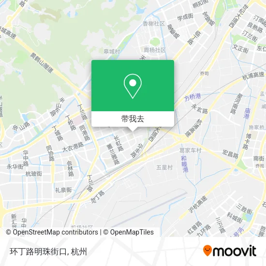 环丁路明珠街口地图