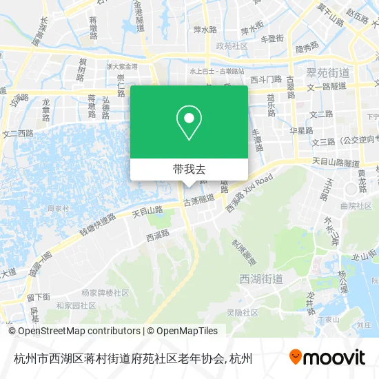 杭州市西湖区蒋村街道府苑社区老年协会地图