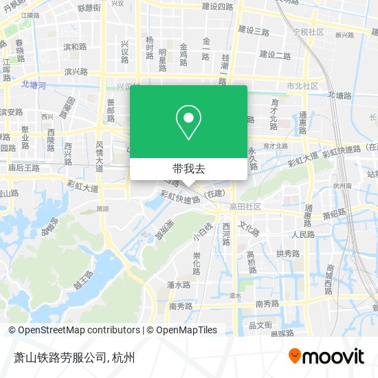 萧山铁路劳服公司地图