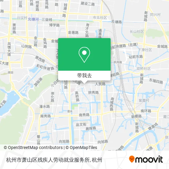 杭州市萧山区残疾人劳动就业服务所地图