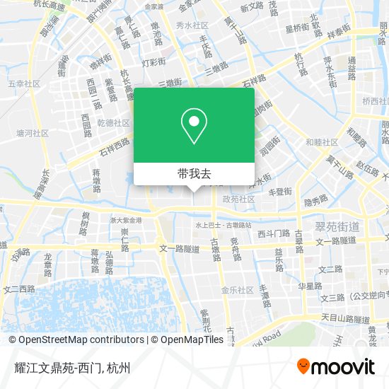 耀江文鼎苑-西门地图