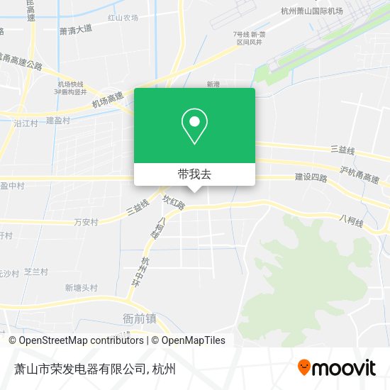 萧山市荣发电器有限公司地图