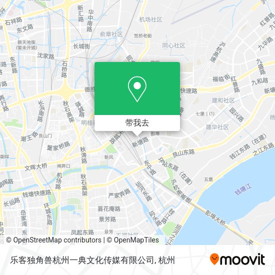 乐客独角兽杭州一典文化传媒有限公司地图