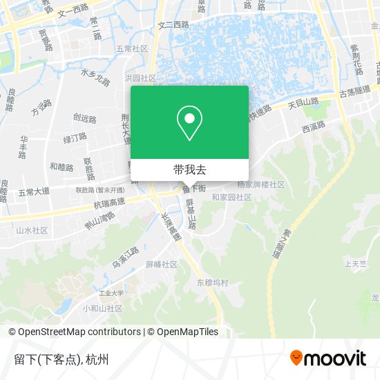留下(下客点)地图