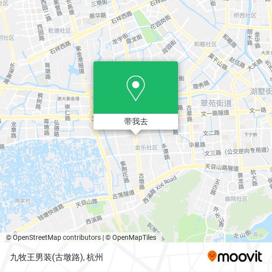 九牧王男装(古墩路)地图