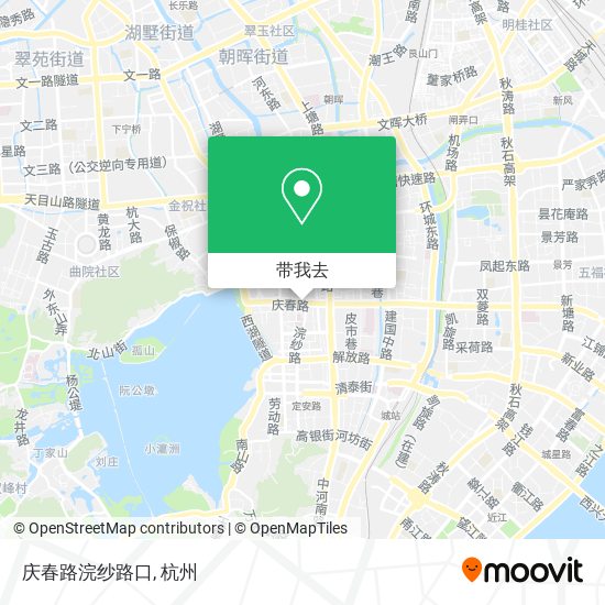 庆春路浣纱路口地图