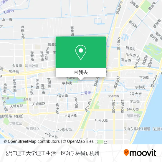 浙江理工大学理工生活一区3(学林街)地图
