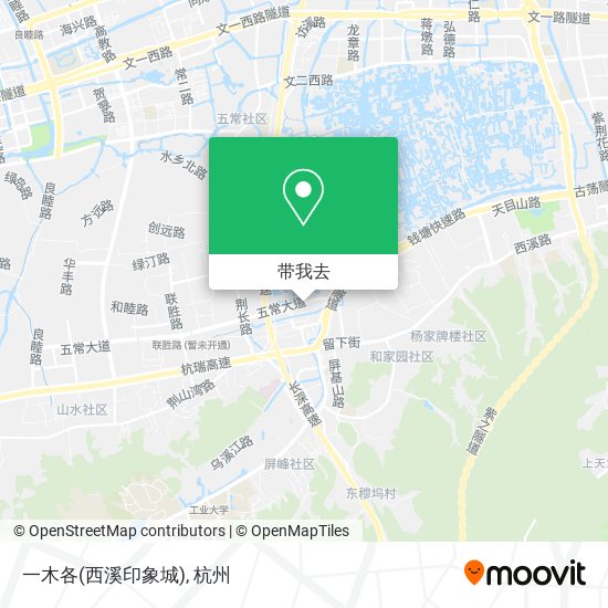 一木各(西溪印象城)地图