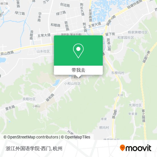 浙江外国语学院-西门地图
