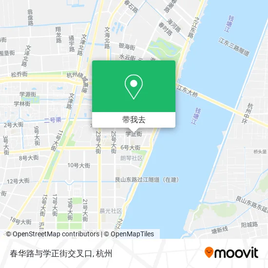 春华路与学正街交叉口地图