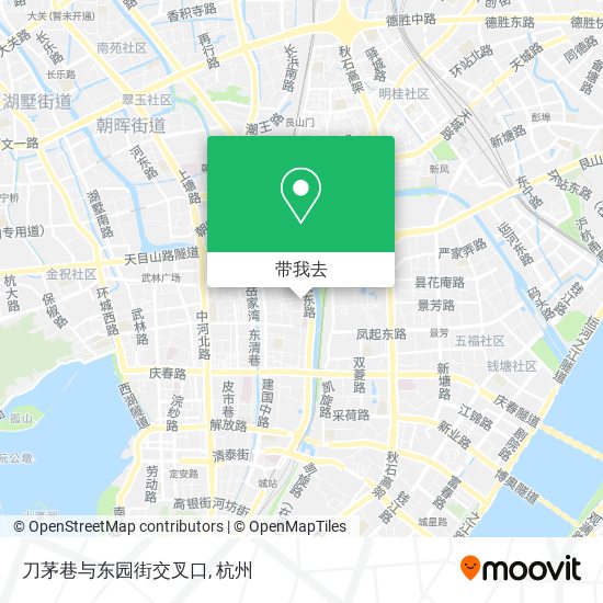 刀茅巷与东园街交叉口地图