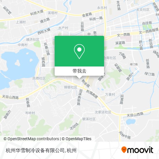 杭州华雪制冷设备有限公司地图