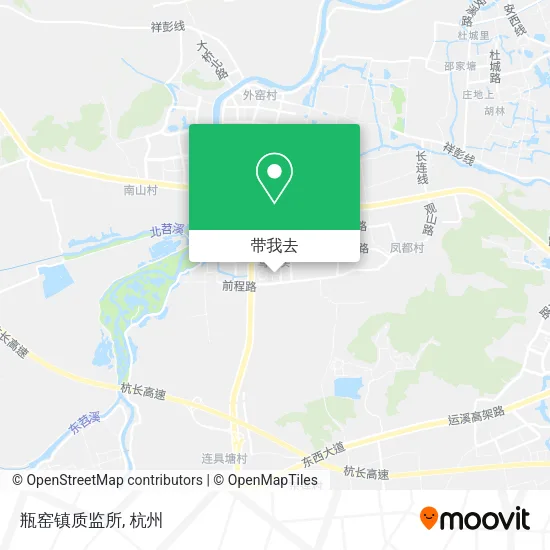 瓶窑镇质监所地图