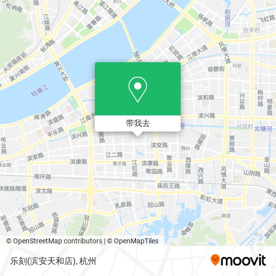 乐刻(滨安天和店)地图