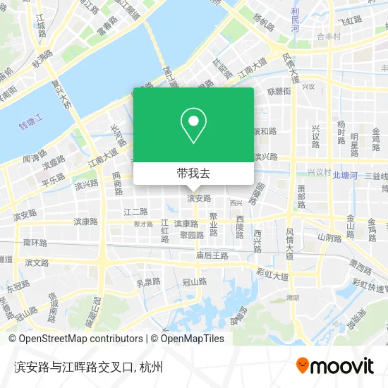 滨安路与江晖路交叉口地图