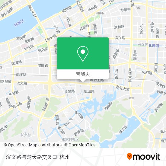 滨文路与楚天路交叉口地图