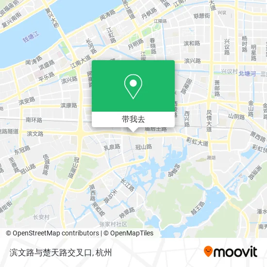 滨文路与楚天路交叉口地图