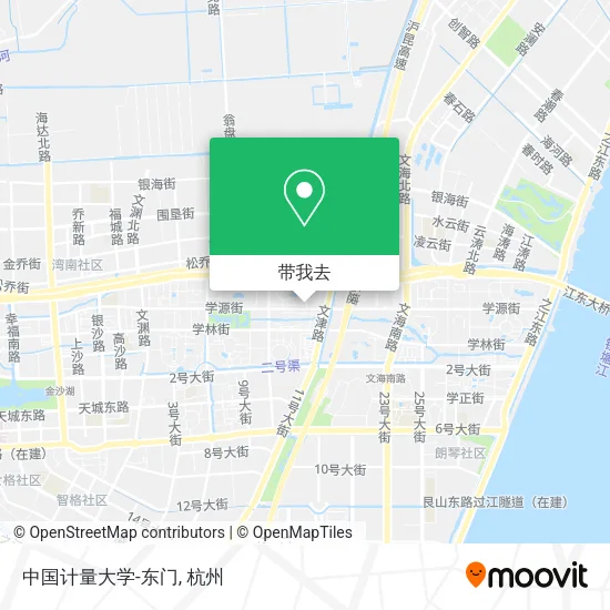 中国计量大学-东门地图