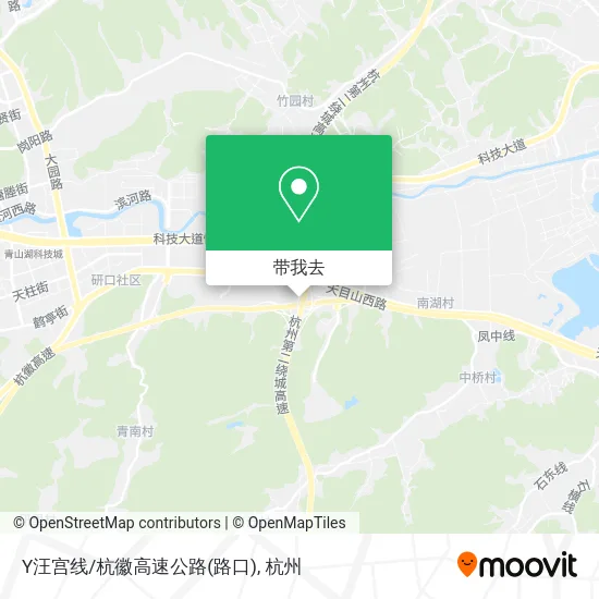 Y汪宫线/杭徽高速公路(路口)地图
