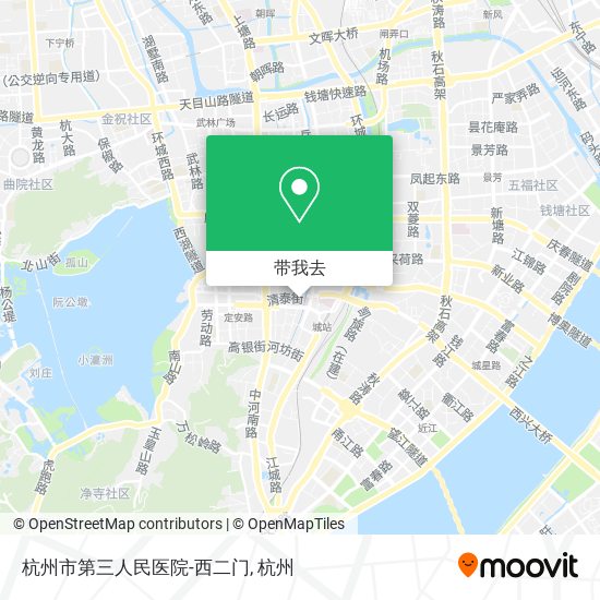 杭州市第三人民医院-西二门地图