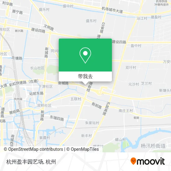杭州盈丰园艺场地图