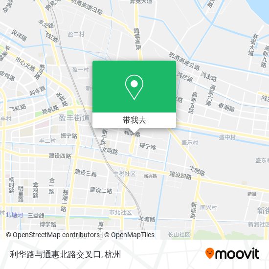 利华路与通惠北路交叉口地图