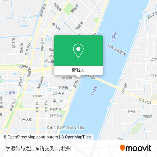 学源街与之江东路交叉口地图
