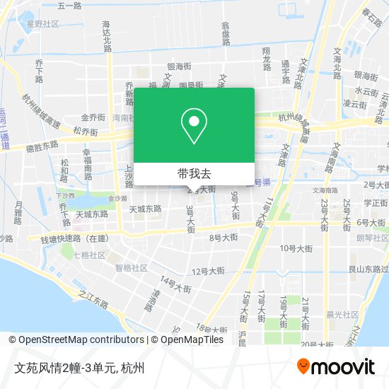 文苑风情2幢-3单元地图