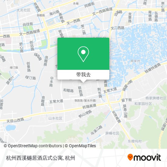 杭州西溪樾居酒店式公寓地图