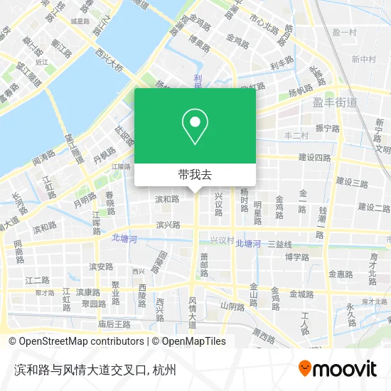 滨和路与风情大道交叉口地图