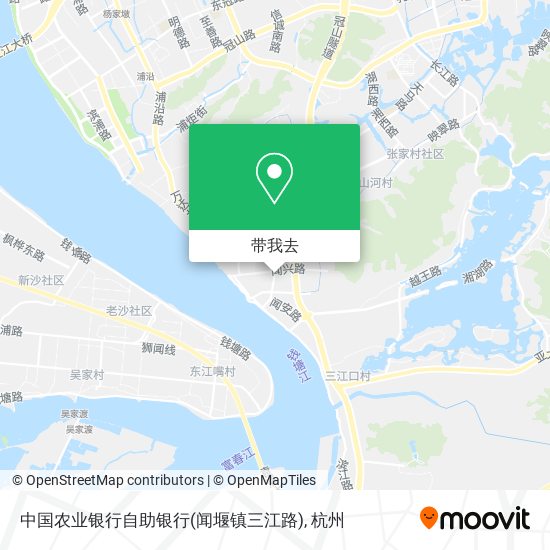 中国农业银行自助银行(闻堰镇三江路)地图