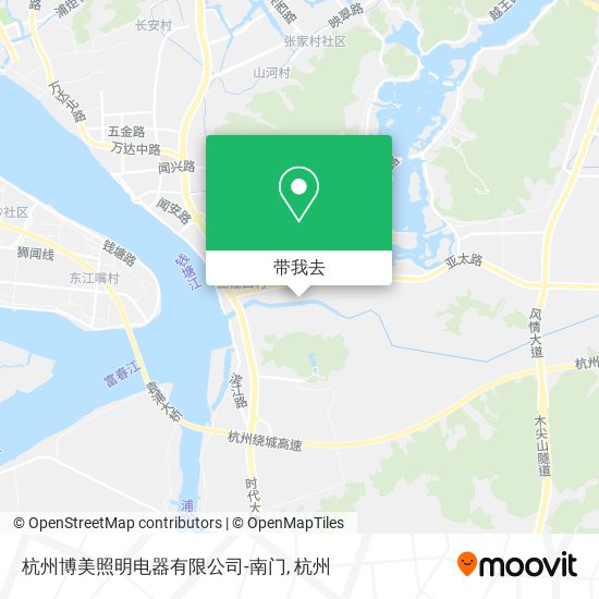 杭州博美照明电器有限公司-南门地图