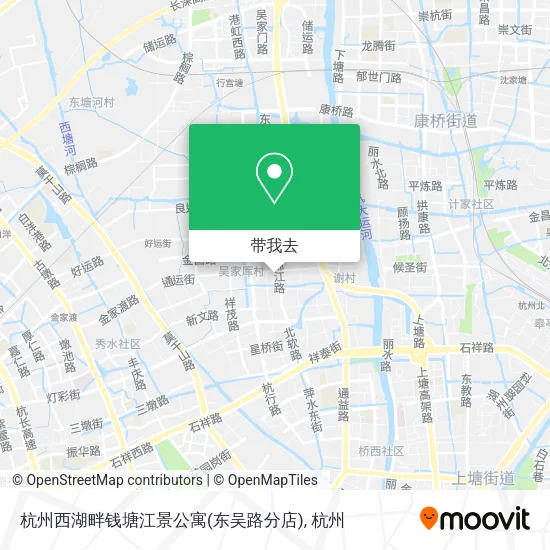 杭州西湖畔钱塘江景公寓(东吴路分店)地图
