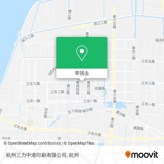 杭州三力中港印刷有限公司地图