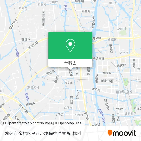 杭州市余杭区良渚环境保护监察所地图