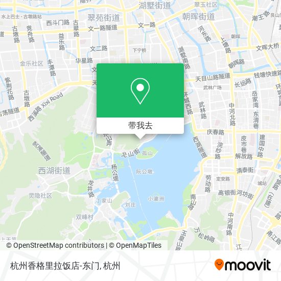 杭州香格里拉饭店-东门地图