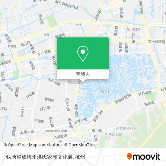 钱塘望族杭州洪氏家族文化展地图